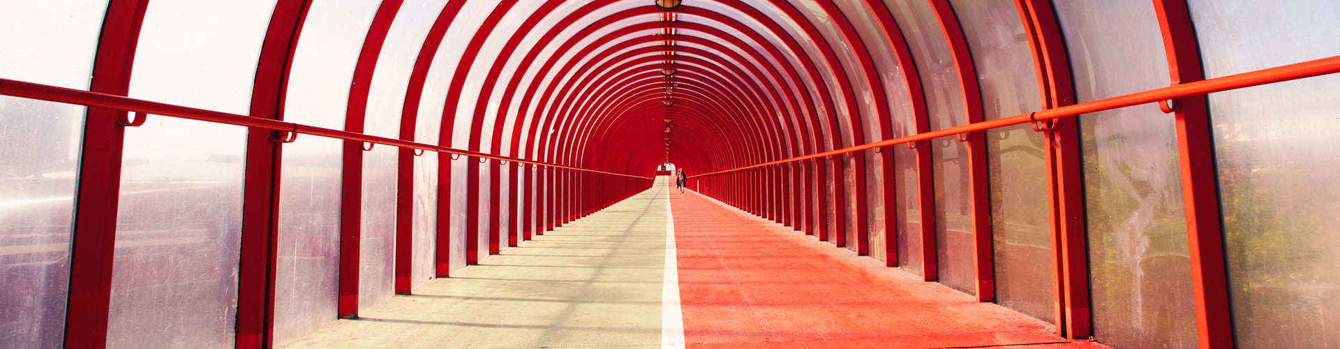 Tunnel covering footpath